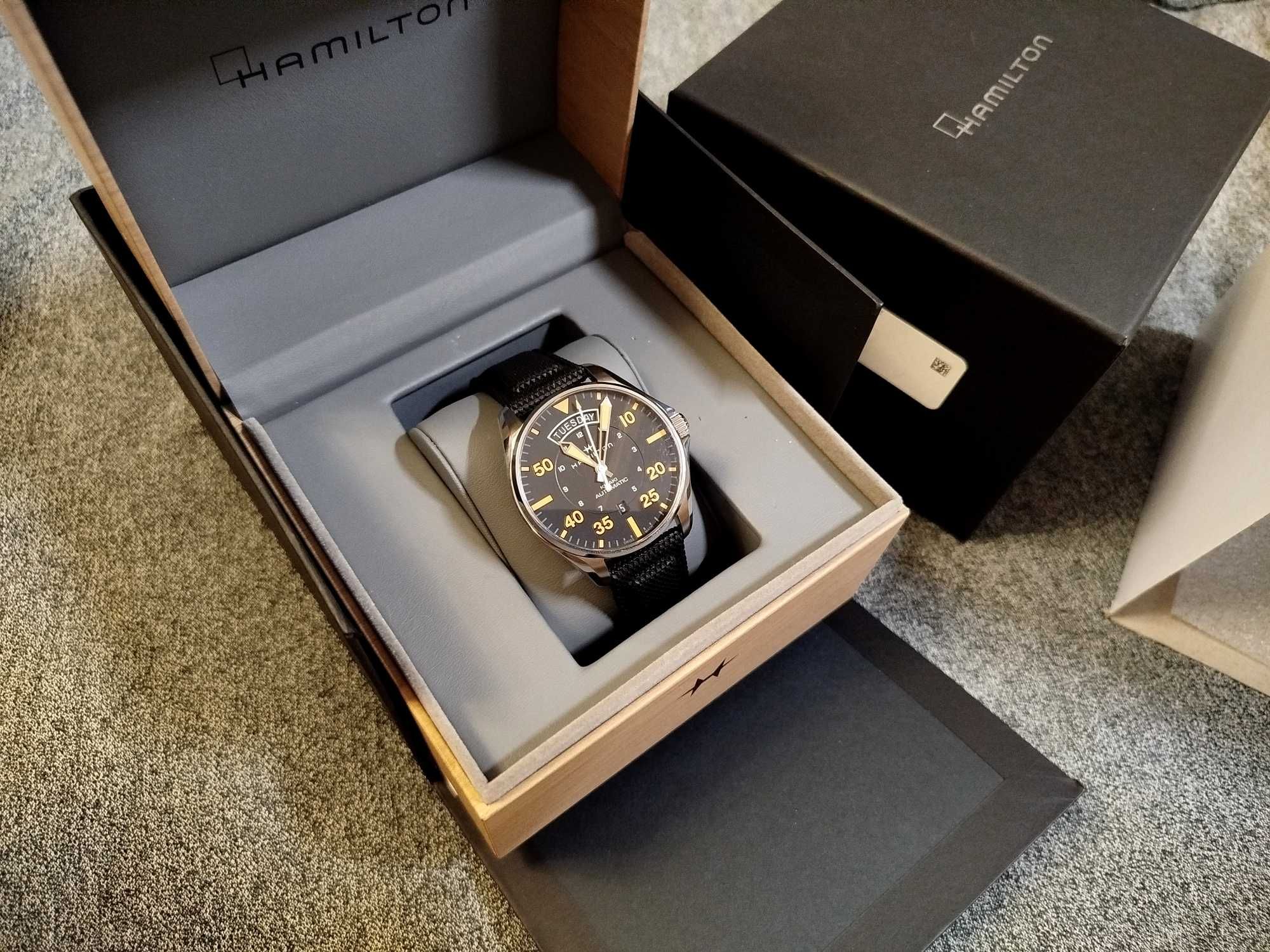 б.в. Aviation Hamilton Khaki H64645531 Swiss made механіка годинник