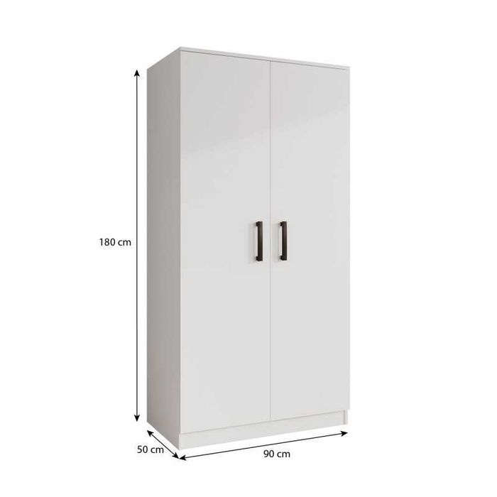 TANIA Szafa 90 cm biała/kaszmir/czarny/artisan/szary SZYBKA WYSYŁKA