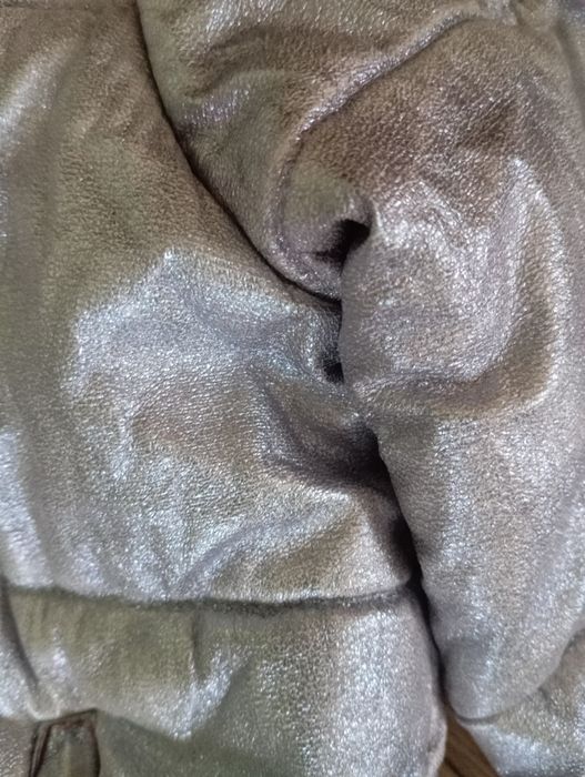 Kurtka zimowa srebrna dziewczęca 140