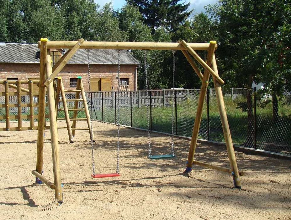 Drewniane wałki belki konstrukcyjne na huśtawkę 12x300cm. Impregnowane