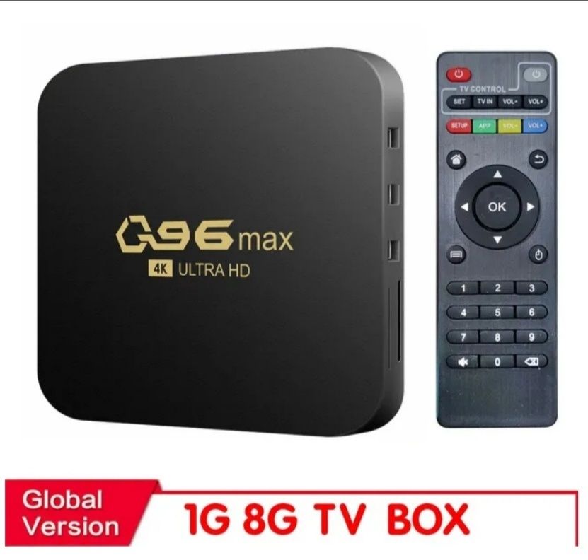 Приставка Smart TV box 2.4/5G Q96 max Android 10.0, 4k