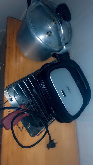 Panela de pressão+grill+sanduicheira