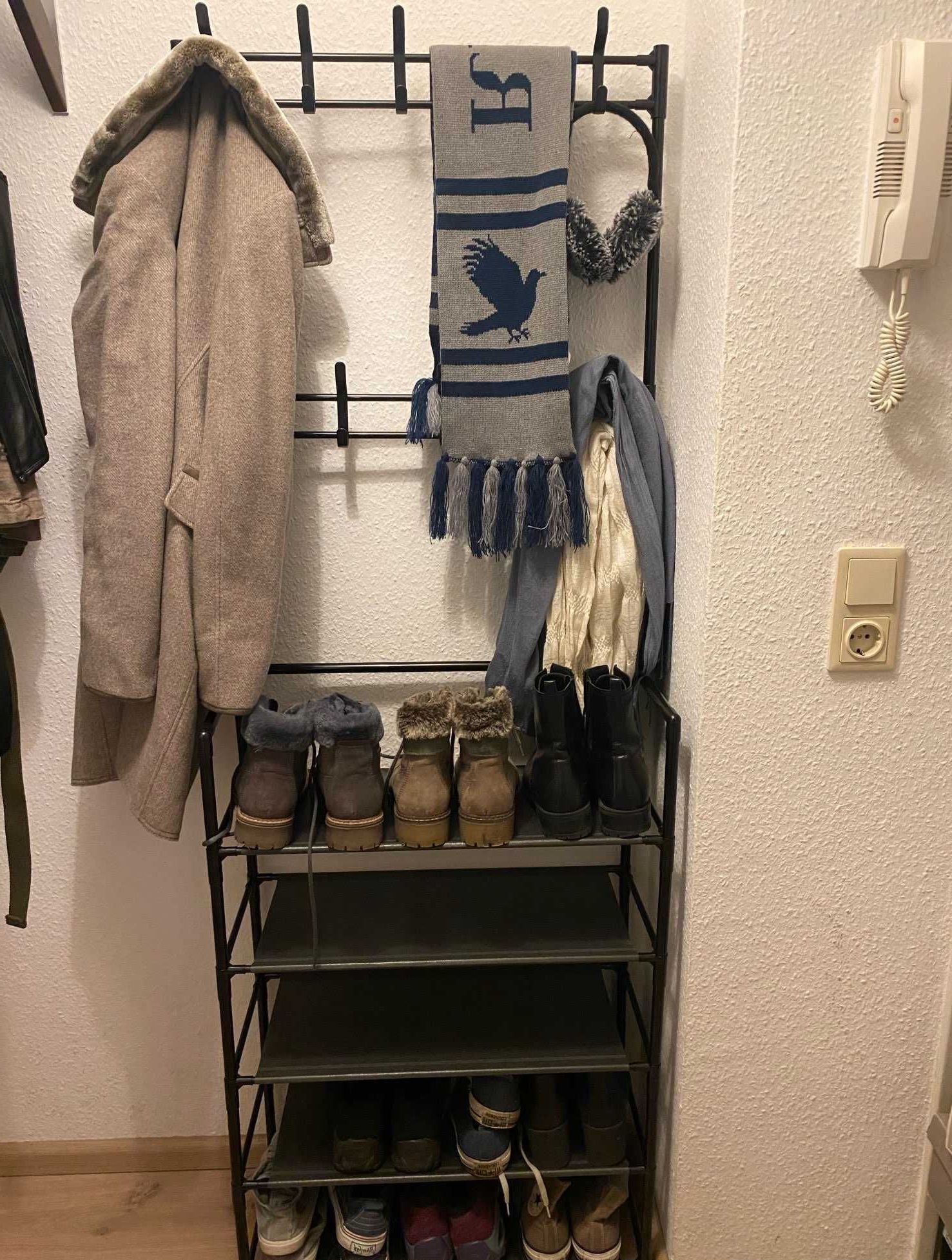 Вешалка напольная стойка в коридор для верхней одежды и обуви/вішалка