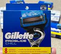 Лезвия оригинал из США Gillette Proglide Chill 8шт картриджи