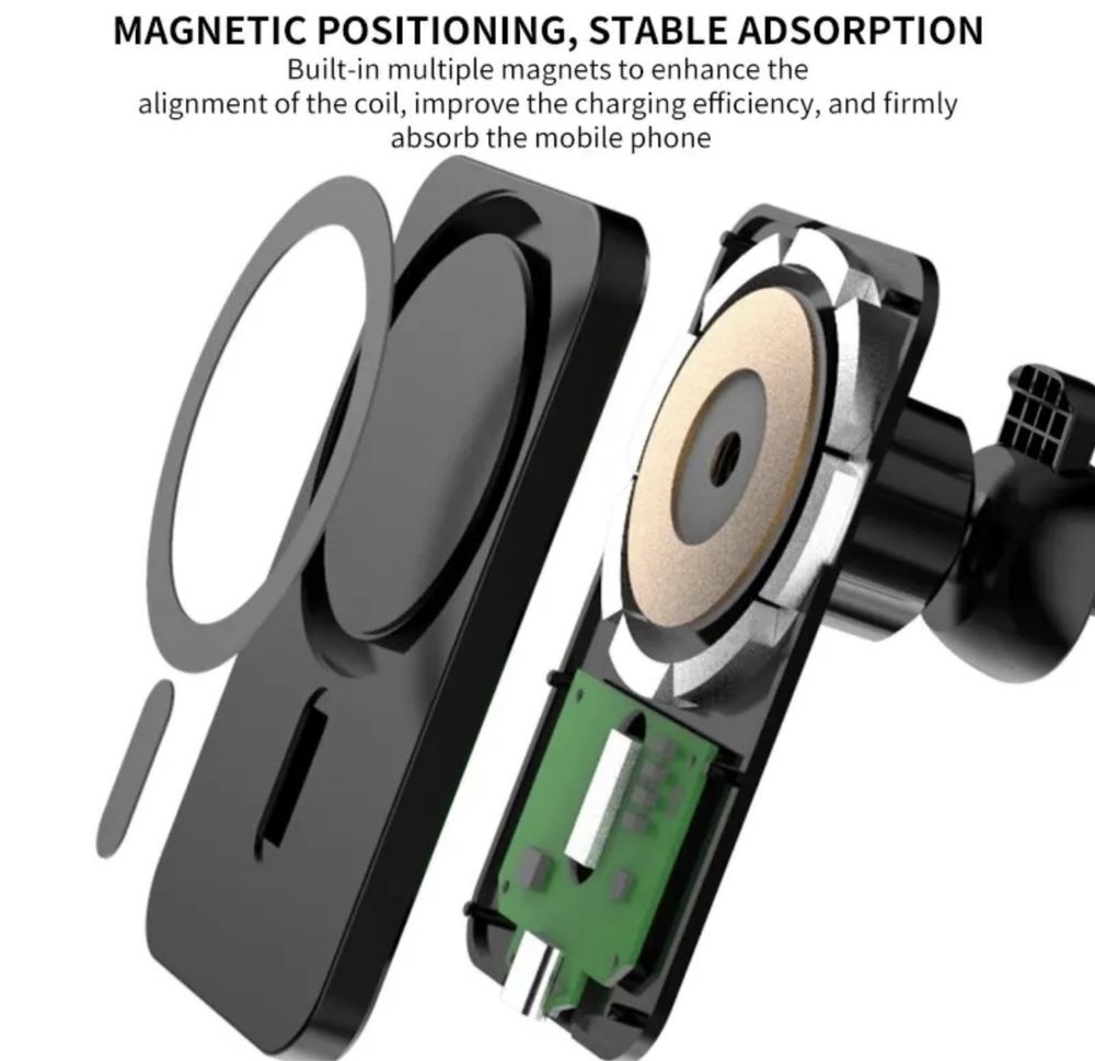 Магнитная зарядка Magsafe Magnetic Car Vent Mount