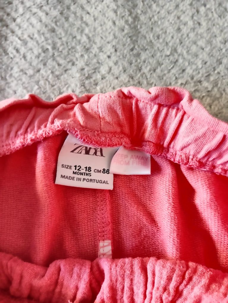 Spodnie Zara 86  muślinowe