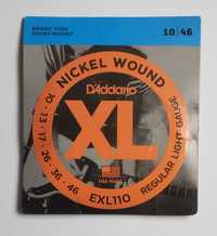 Струны для гитары новые D`Addarioo Nickel Wound XL EXL110 (10 | 46)