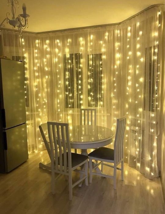 Гірлянда роса шторка