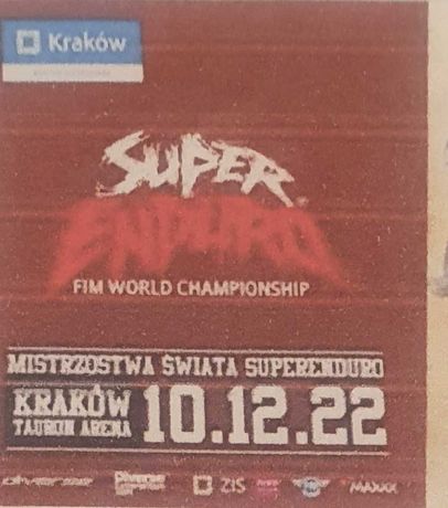 SUPERENDURO, bilety, Mistrzostwa Świata, Kraków 10.12.2022