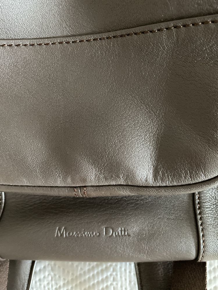 Mochila Estrear-Massimo Dutty/pele  castanha mod homem