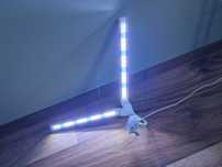 Lampa Led do akwarium z klipsem na szkło blue white 13W