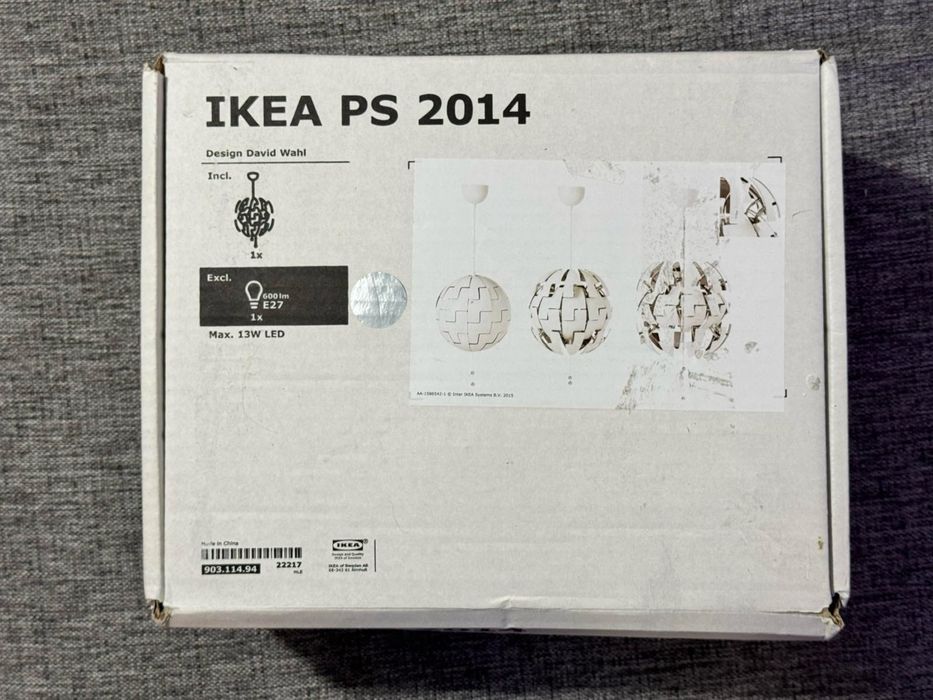 Люстра Ікеа ikea PS 2014 срібний 903.114.94