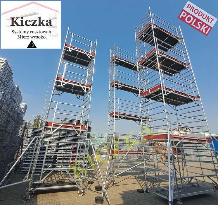 RUSZTOWANIA PRZEJEZDNE Jezdne Rusztowanie ALUMINIOWE do 13m- Hurtownia