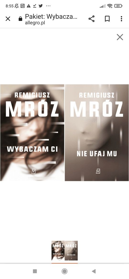 ,,Wybaczam ci "  ,, Nie ufaj mu" Remigiusz Mróz