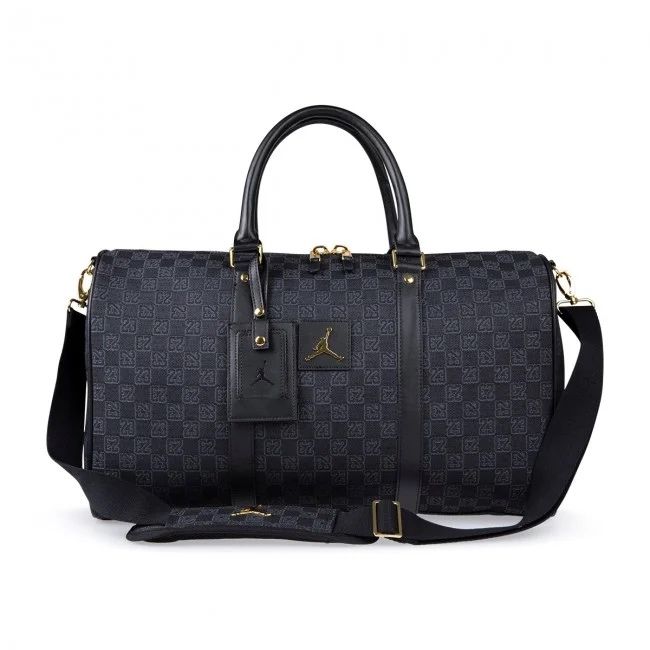 Jordan Duffle Monogram чорна спортивна сумка в зал Nike