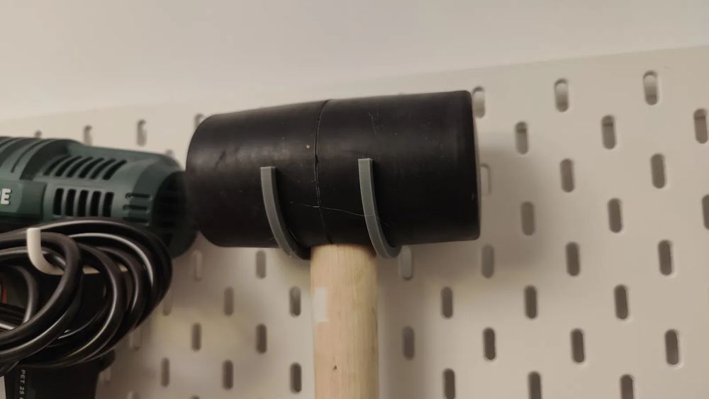 Ganchos Martelo Borracha Ikea Skadis