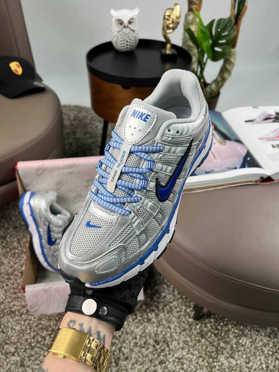 Чоловічі кросівки найк Nike P-6000 M Silver Blue [41,42,43,44,45]