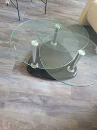 Stolik rozkładany szklany