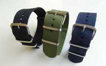 Pasek do zegarka 18mm 20mm 22mm nylonowy NATO strap oliwkowy czarny