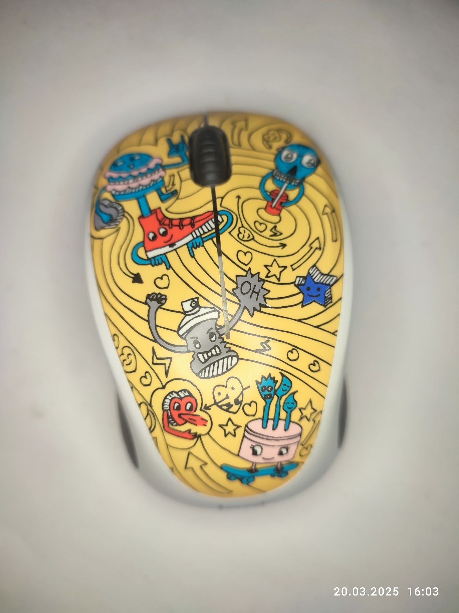 Мышь беспроводная Logitech M238 (910-005056) Go-Go Gold USB