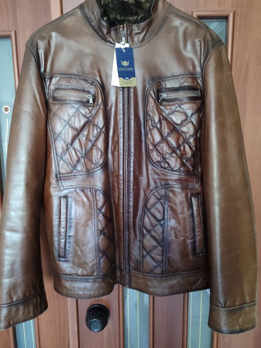 Дублёнака мужская натуральная кожа.