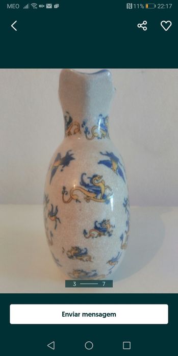 Vaso pintado à mão