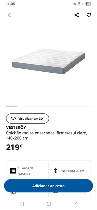 Colchão Ikea Casal