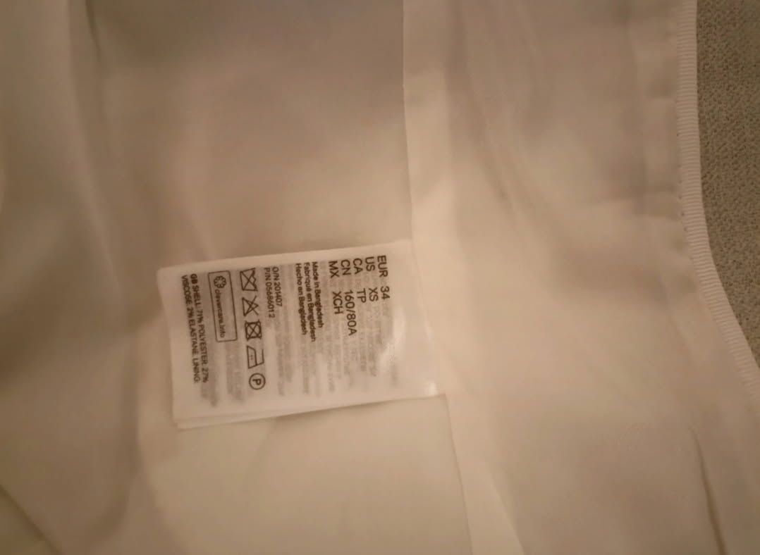 Spodnie z marynarką H&M.