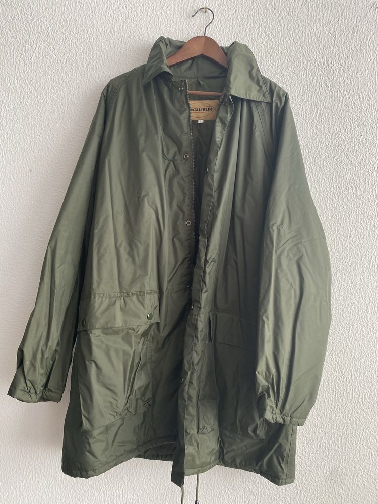 Parka comprida acolchoada em verde,EXCALIBUR XL
