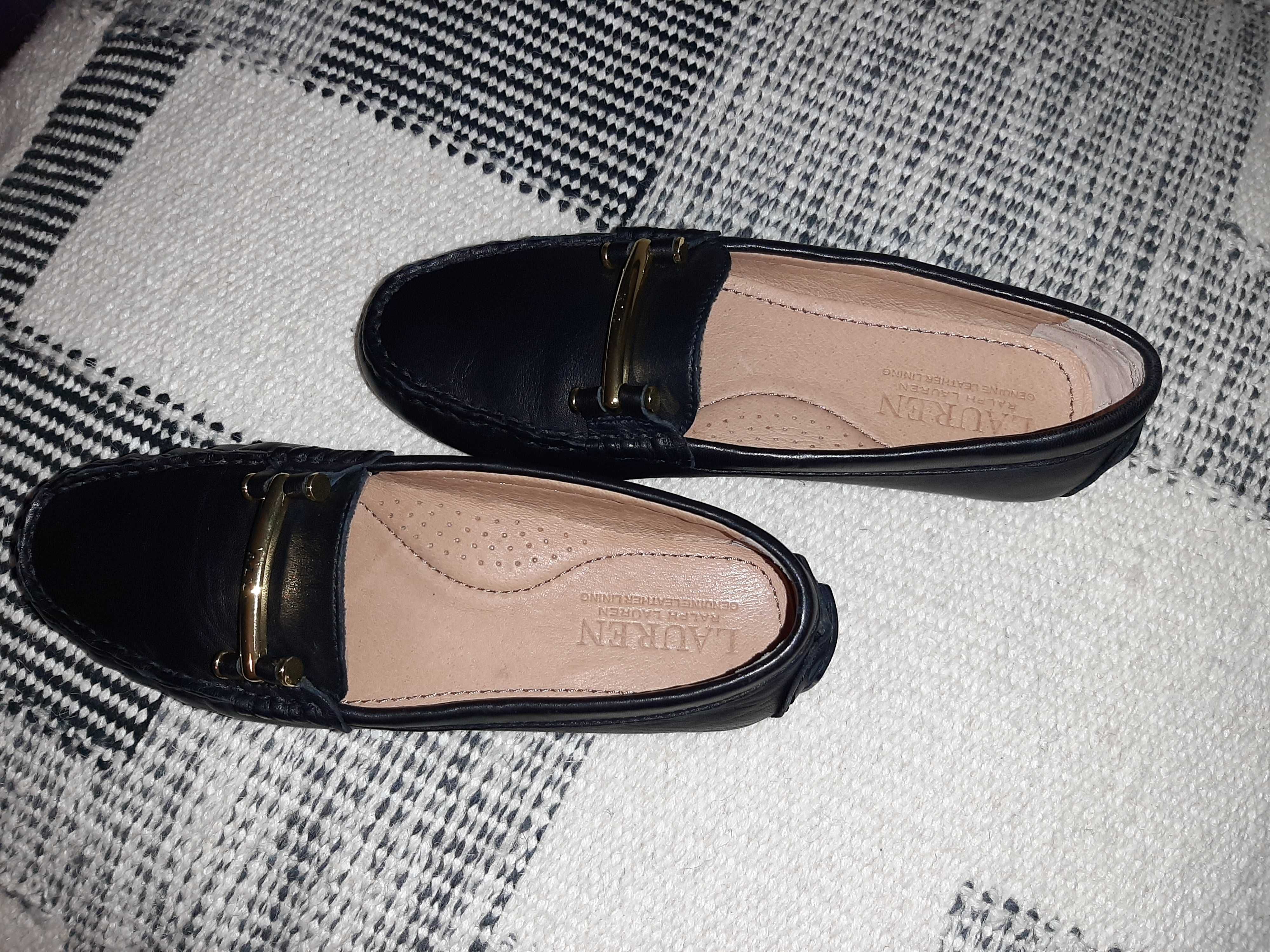 Sapatos/ mocassins todos em pele Ralph Lauren_Novos