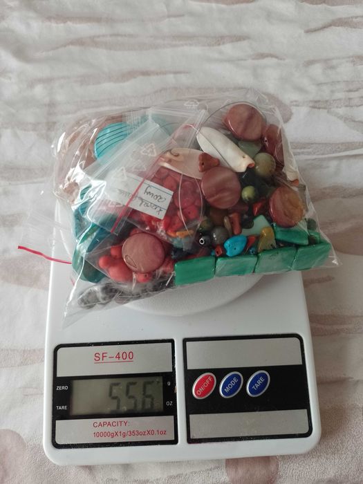 Mega zestaw ponad 0,5kg mix kamieni do tworzenia biżuterii 2