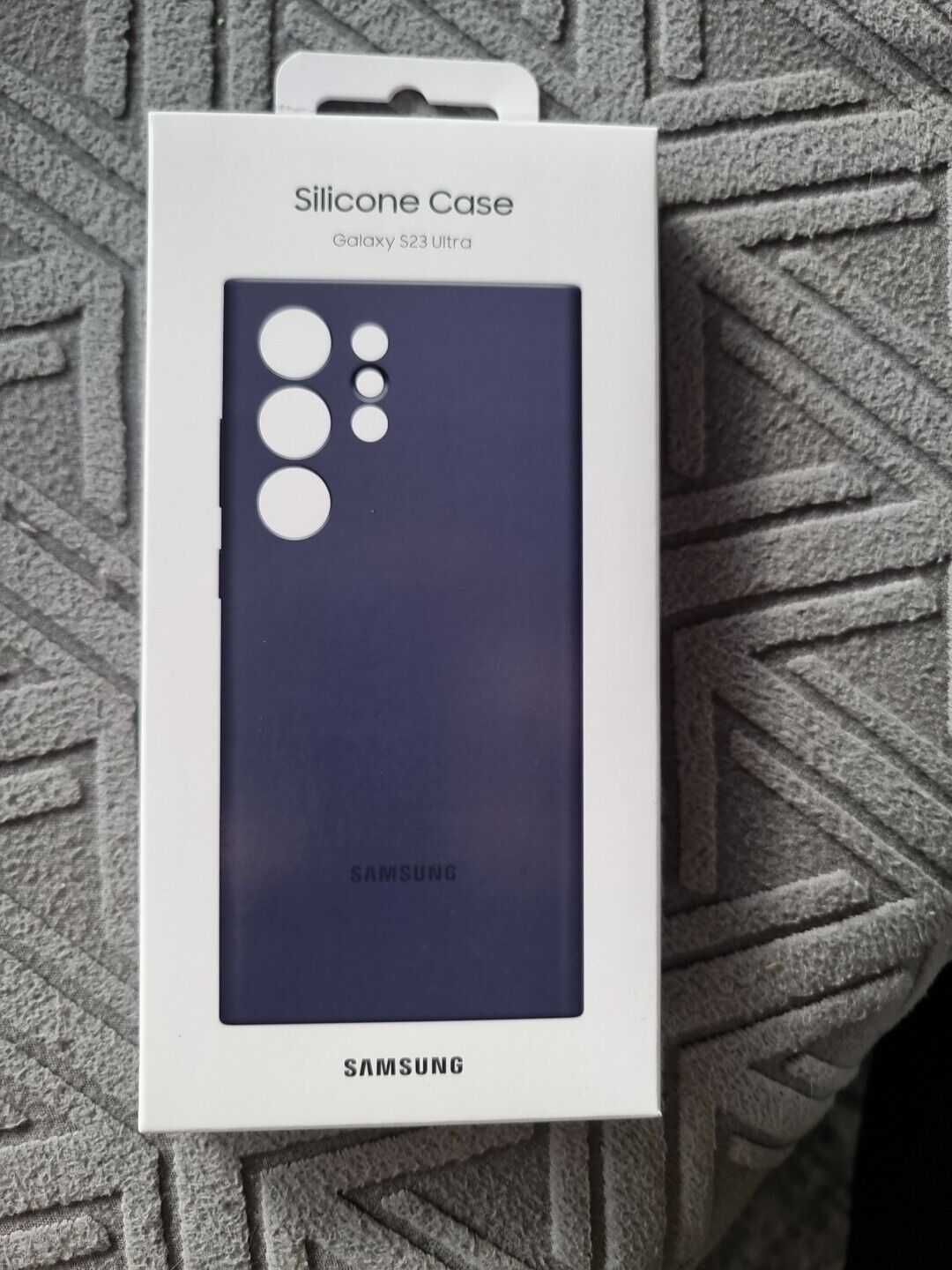 Оригинальный чехол Samsung Galaxy S23 Ultra SM-S918 Silicone Case Navy