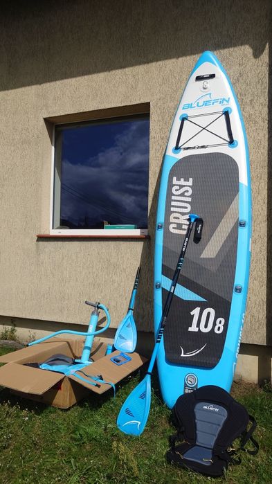Deska SUP do 130 kg z siedziskiem + plecak i akcesoria 327 cm Stabilna
