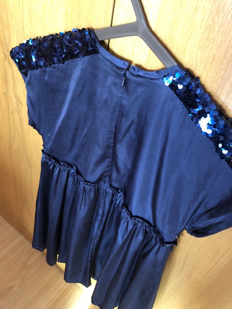 Vestido azul marinho BENETTON  - 8/9 Anos