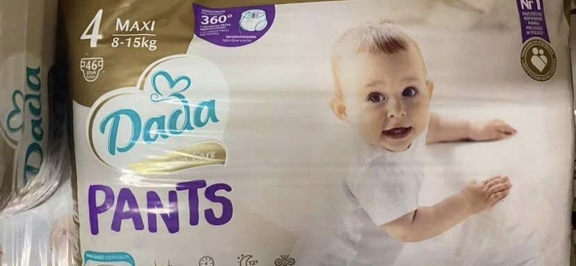 Pampersy pieluchy Dada, rozne rozmiary, nowe, bez wad