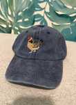 Czapka z daszkiem bejsbolówka dad hat bawełniana z haftem kura vintage