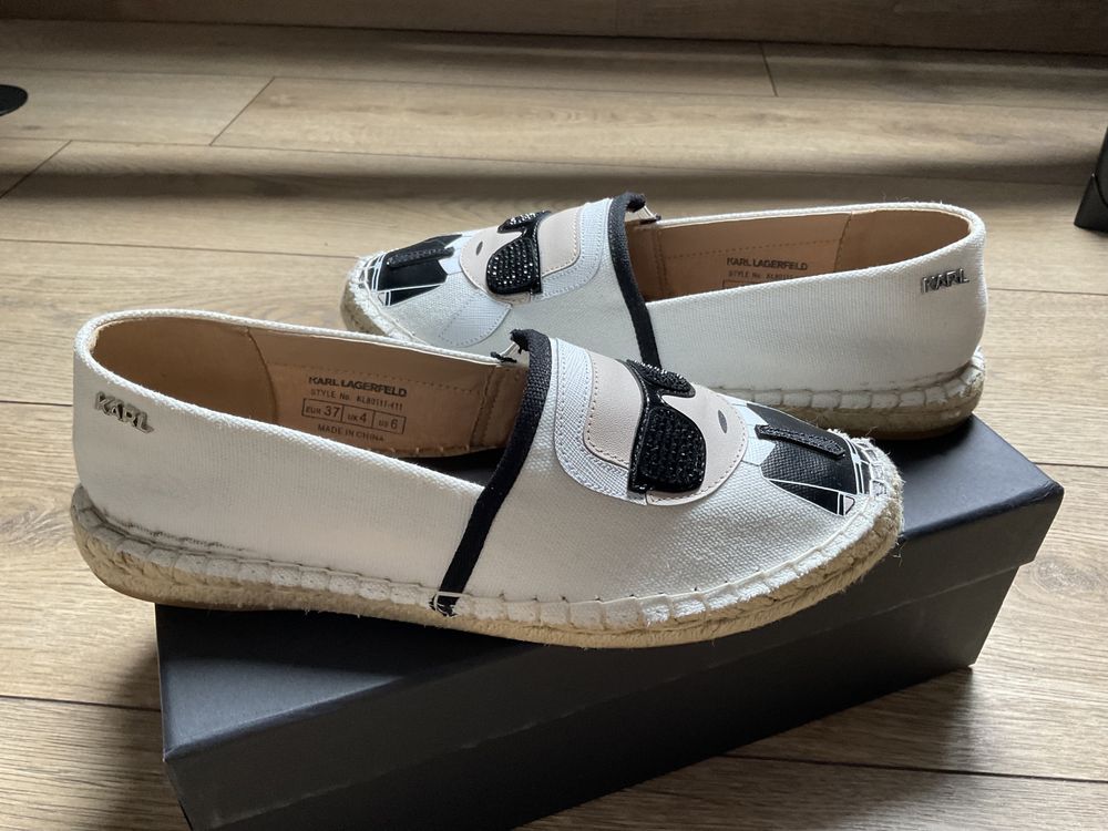 Espadryle karl Lagerfeld Białe 37