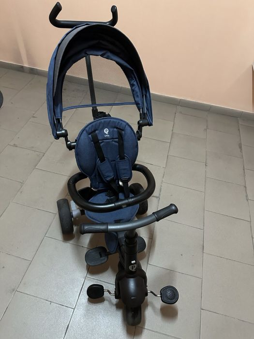 Триколісний велосипед-коляска Qplay Nova Niello, синій