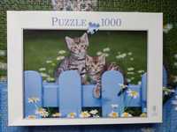 Puzzle 1000 elementów koty kompletne