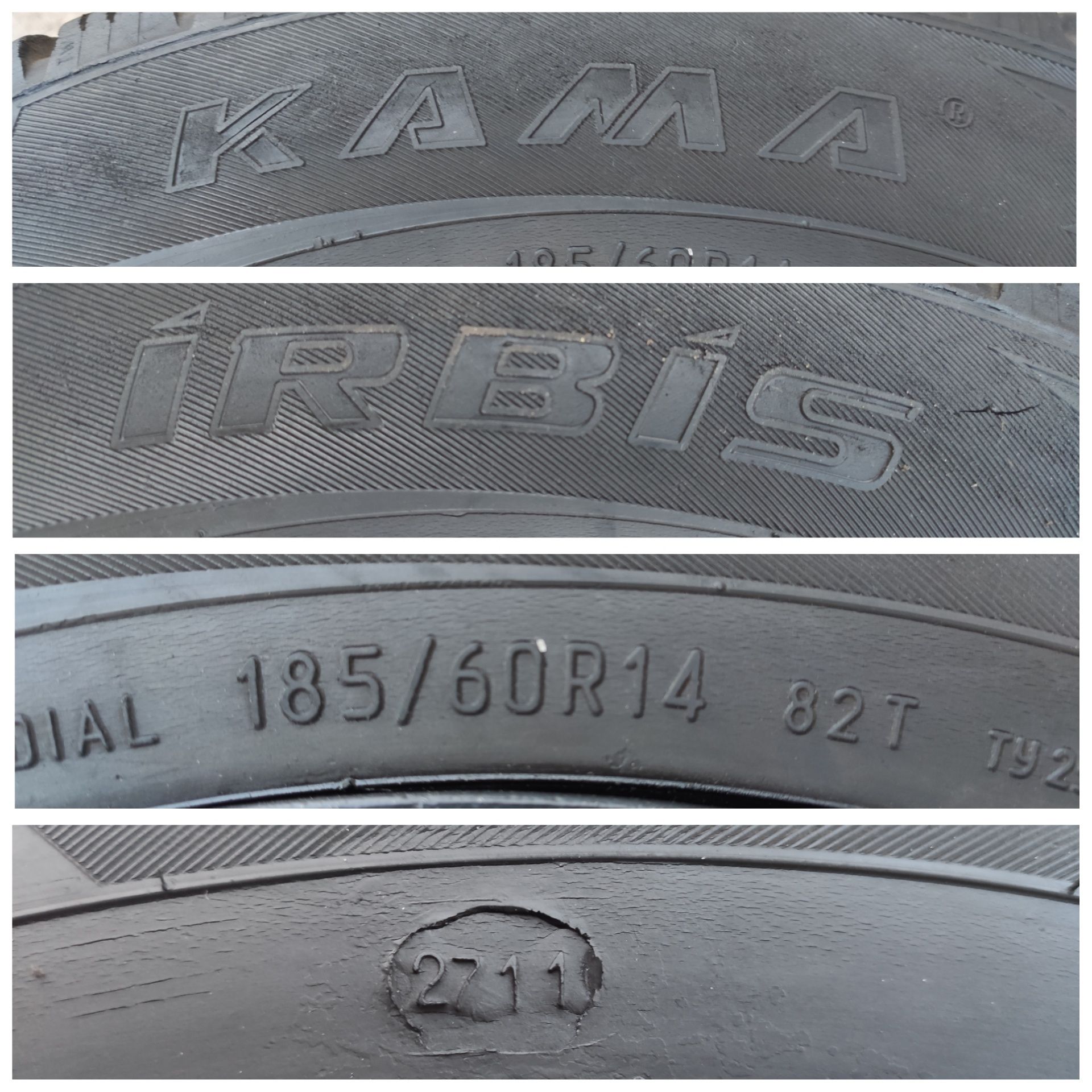 Запаска Kama Irbis 185/60 r14 4x100 ET-49 на Chevrolet/Daewoo/Opel