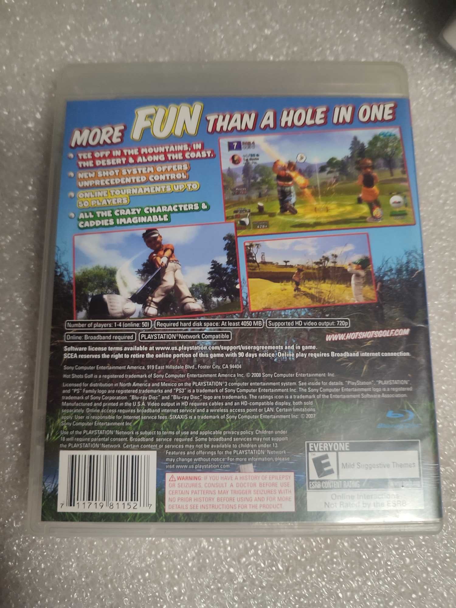 PS3 - Hot Shots Golf Out of Bounds - golf, unikat, kompletna, zadbana