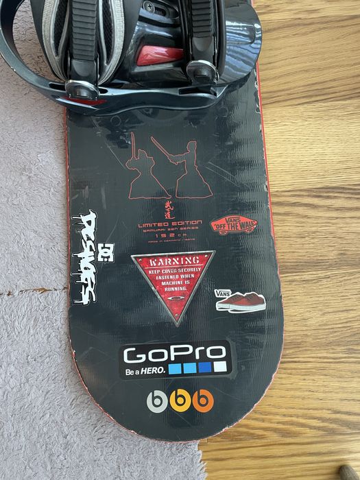 Prancha e Fixações de Snowboard Nitro Samurai Zen 152 cm