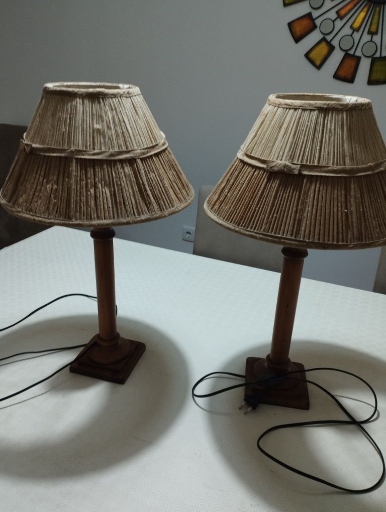 Conjunto de candeeiros como novos
