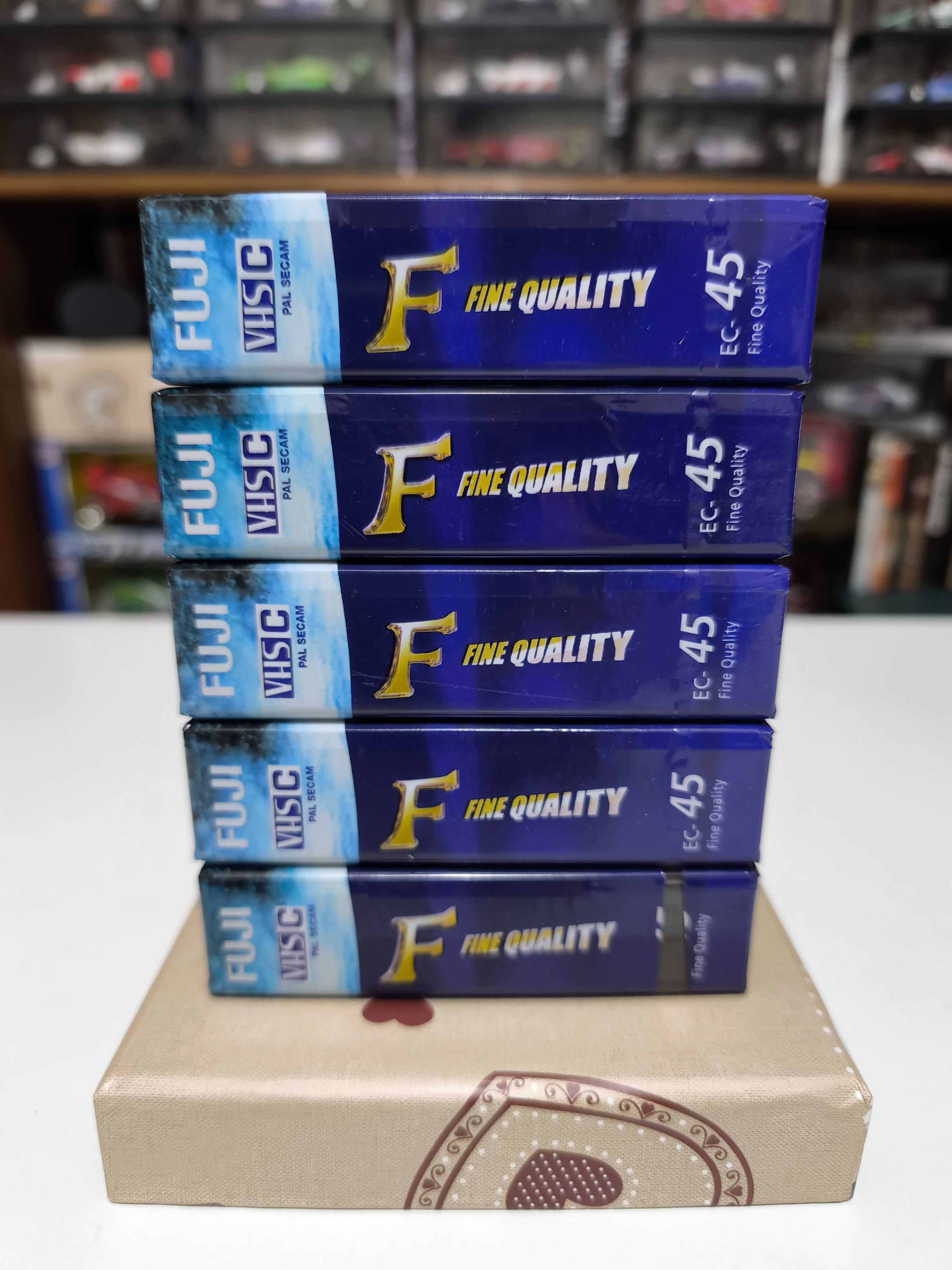 5x Cassetes Fuji VHS-C EC-45 Fine Quality