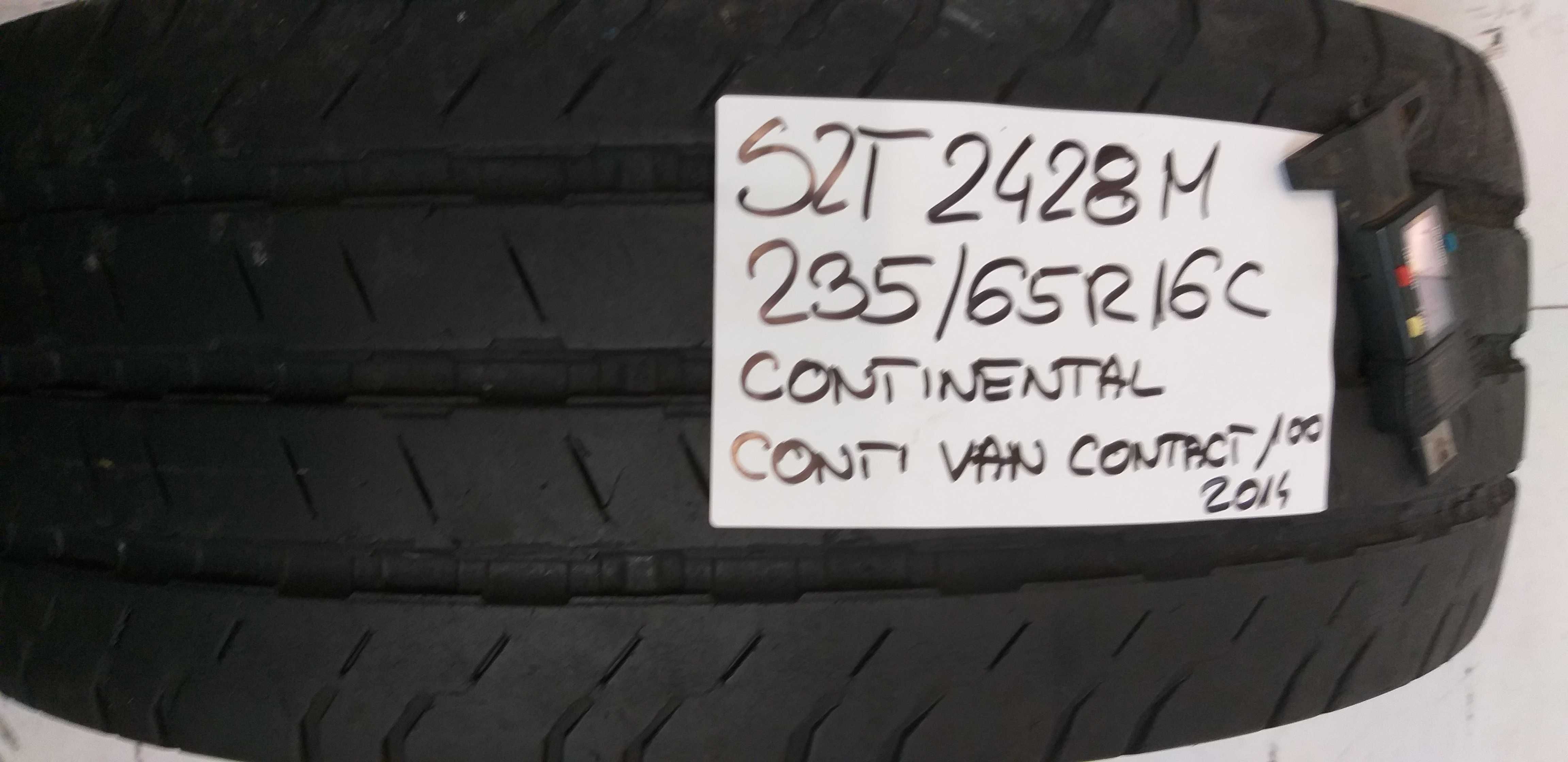 Szt2428M Sztuka 235/65R16C Continental ContiVanContact100. 2014rok