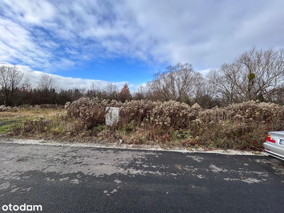 Działka budowlana 1091 m² | Iwiny | Prąd na działce I asfalt