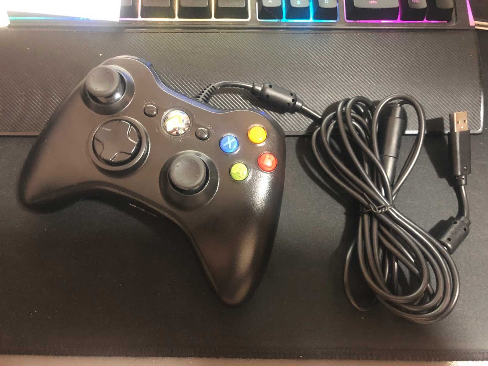 Проводной геймпад Microsoft Xbox 360 Controller Black для ПК