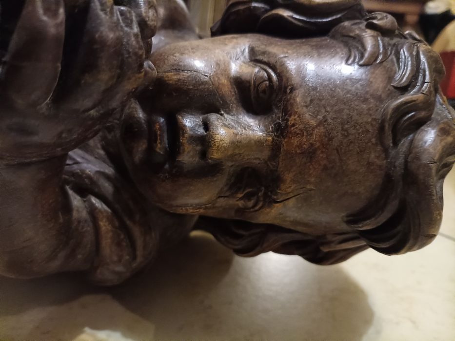 Stare anioły para XVIII wiek 58 cm