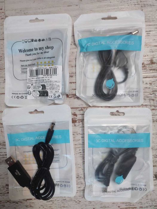 Кабель USB DC 5-12V ,5-9V OLAF для Павербанк-Роутер -Оптика,5.5х.2.3мм