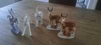 5 figurek zwierząt porcelanowych